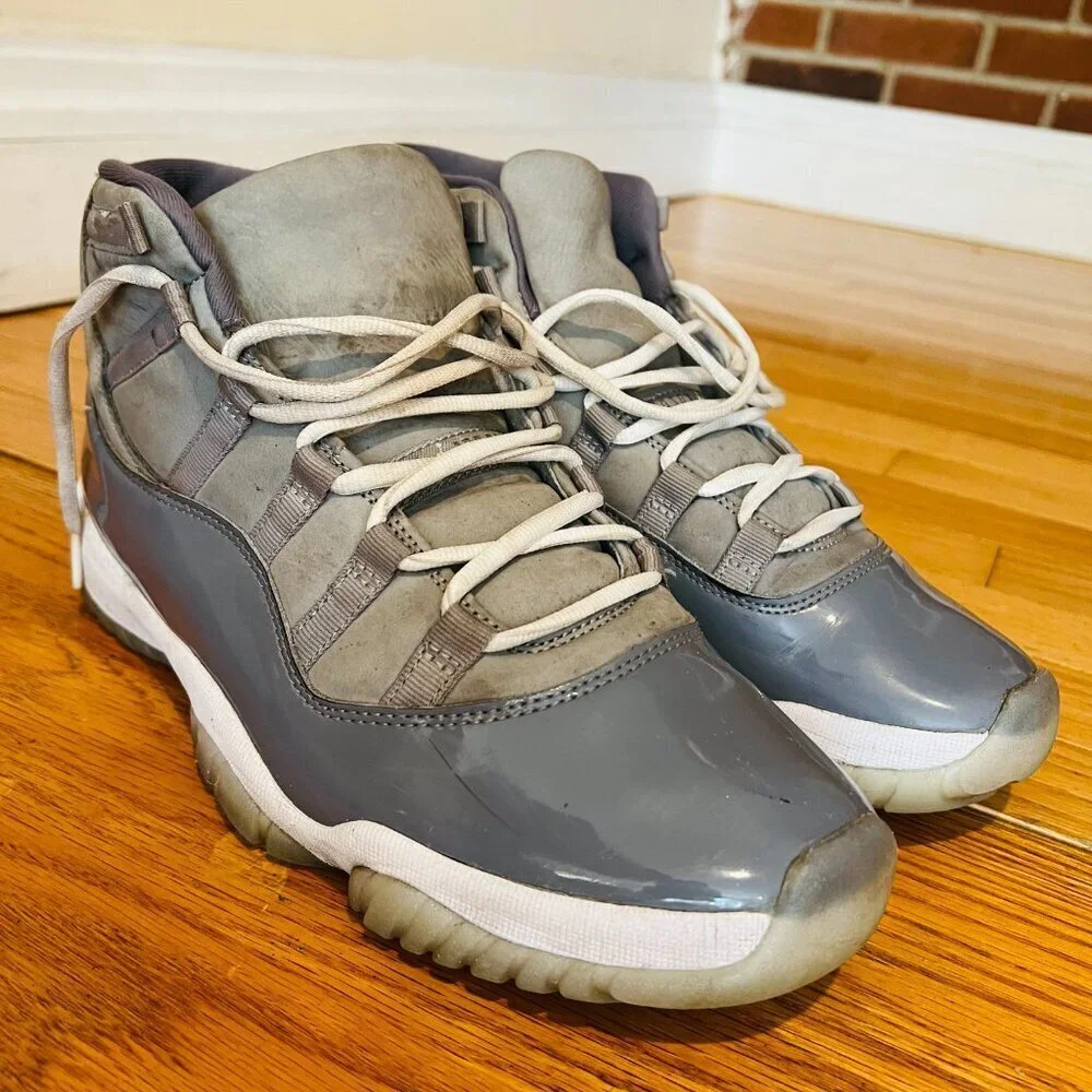 Nike Air Jordan 11 Retro High Cool Grey Sneakers Shoes Mens Size 10.5 CT8012-005